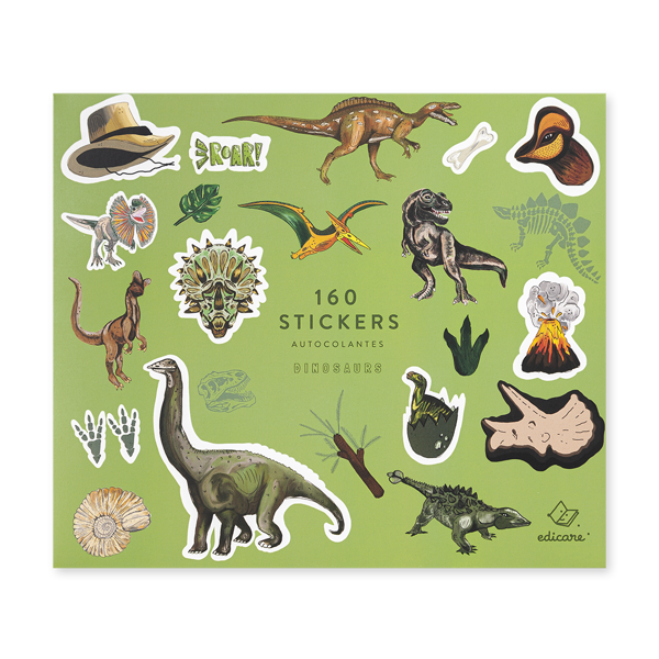 160 STICKERS DINOSAURS