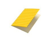 POSTCARD - APRICOT STRIPES (SQUARED)