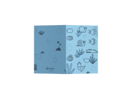 POSTCARD - I CAN'T DRAW - BLUE