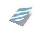 POSTCARD - BLUEBERRY STRIPES (SQUARED)
