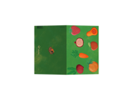 POSTCARD - 10 CUBES - GREEN