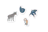 160 STICKERS ANIMALS