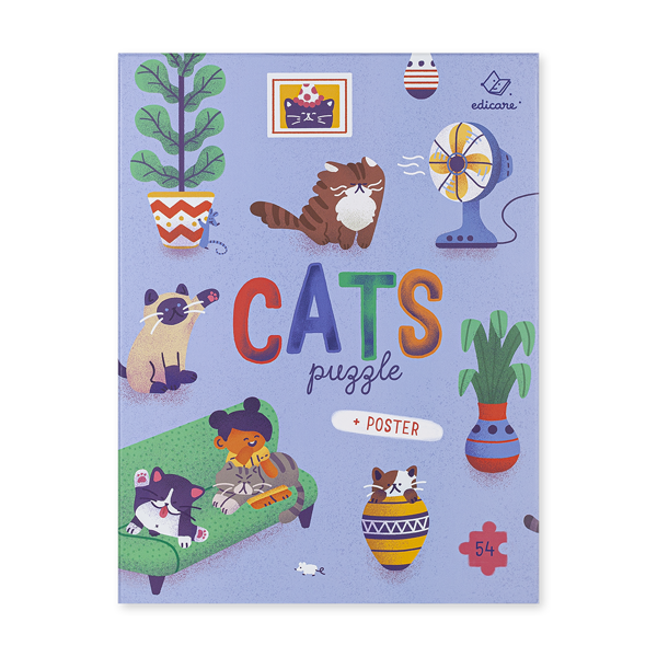 PUZZLE CATS - 54 PCS