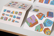 POSTCARD - HOUSES - FOUR